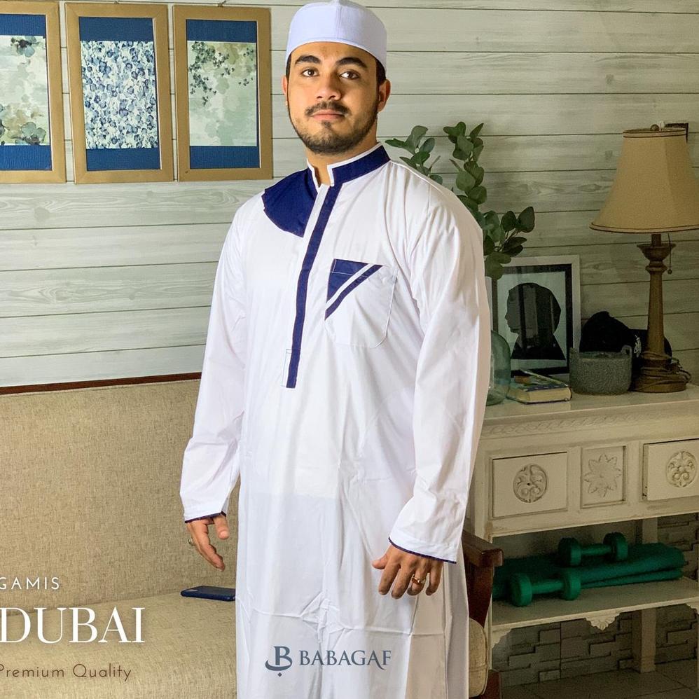 (D-T1T(➸) Gamis Dubai Premium | Jubah Pria | Jubah Premium | Gamis Dubai Bordir paling laris
