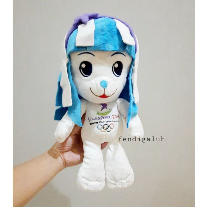Boneka Maskot Karakter Merly Youth Olympic Games Singapore' 2010