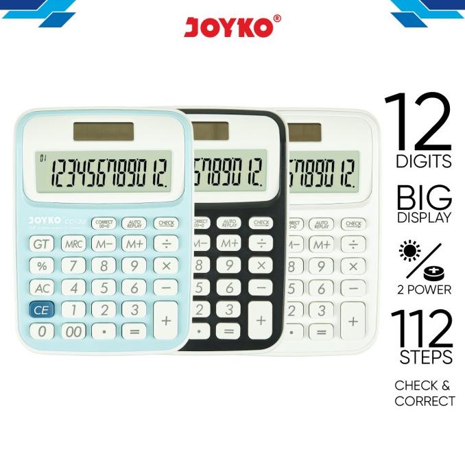 

Calculator / Kalkulator Joyko CC-32 / 12 Digits / Check Correct