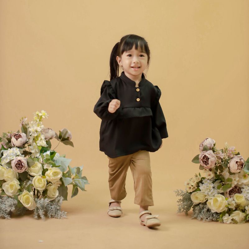 Saoirse's Nayla Shirt - Kemeja Blouse anak perempuan ruffle