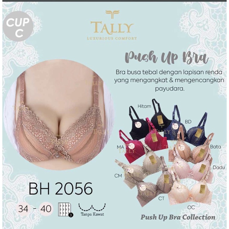 Tally 2056 Bra Push Up Busa Tebal Tanpa Kawat