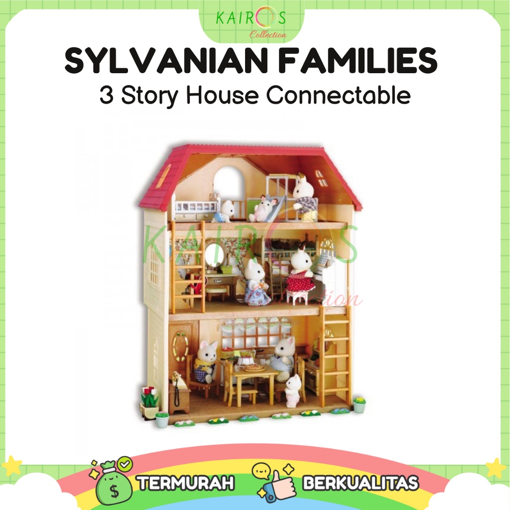 Sylvanian Families 3 Story House Connectable