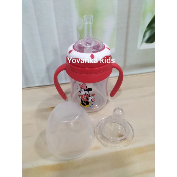 Paket Botol wide Neck Nipple+Straw+Pegangan/Botol Disney Baby Bunny 250 Ml