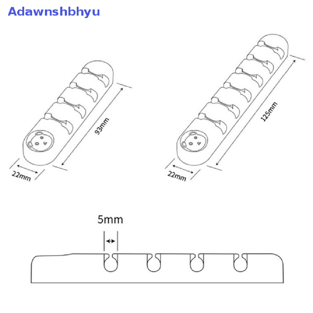 Adhyu Klip Holder Organizer Kabel 6 Lubang Untuk Desktop Cord Organizers Management ID