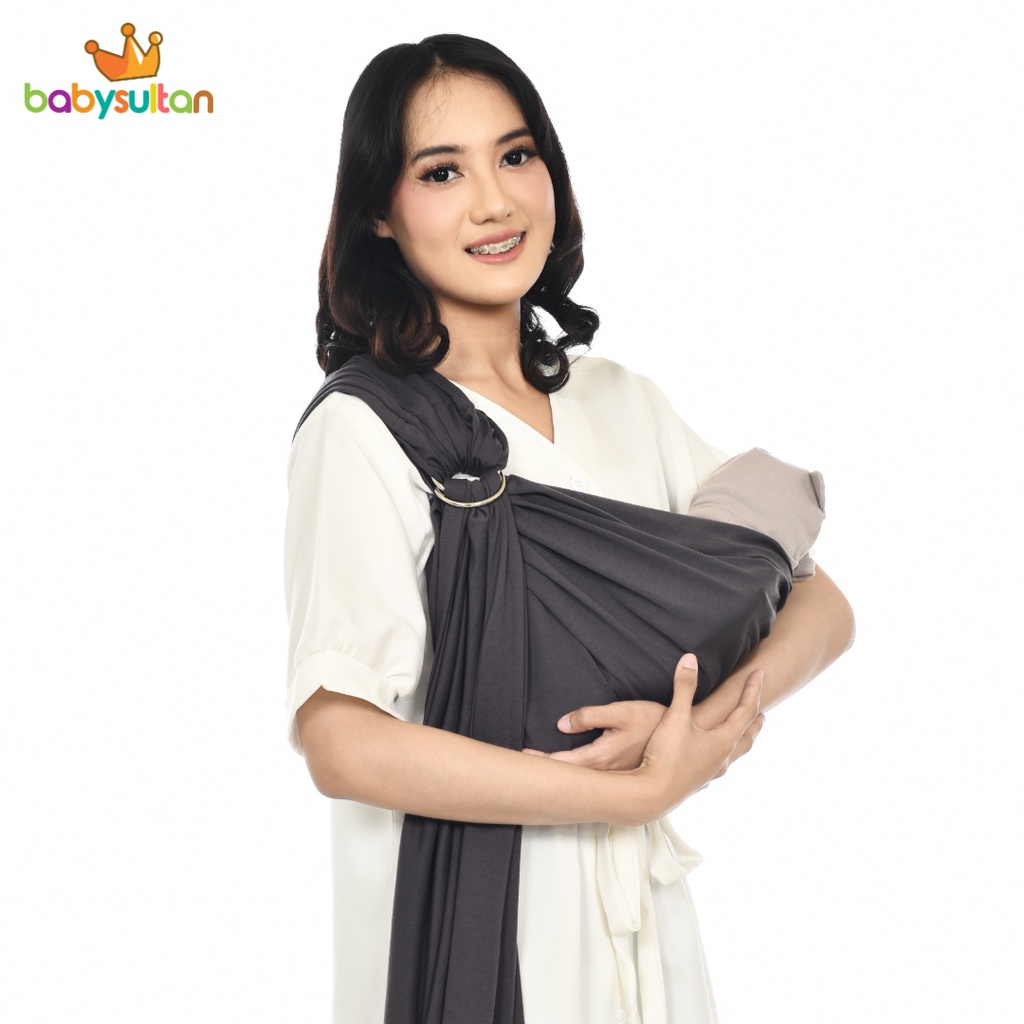 Gendongan Bayi Ring Sling Kaos Free Pouch babysultan