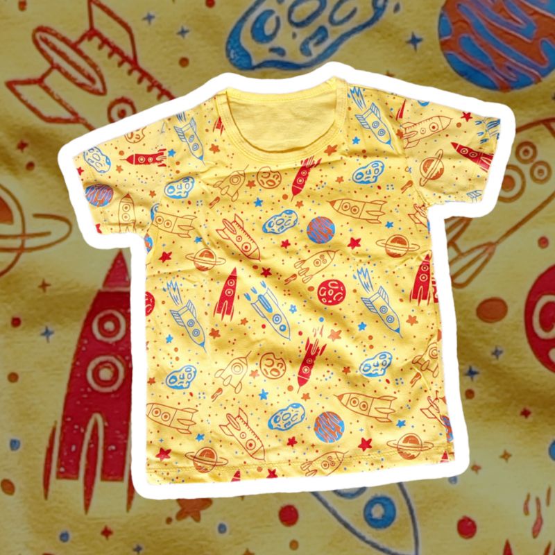 Kaos Harian Anak Katun Combed