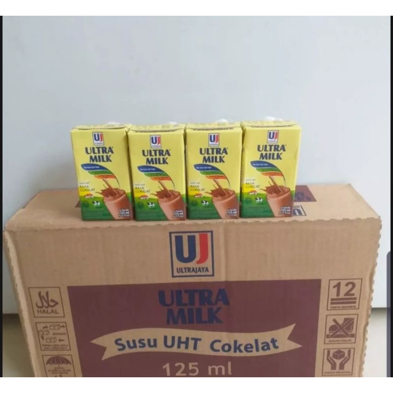 Susu ultra milk coklat 125 ML 1dus