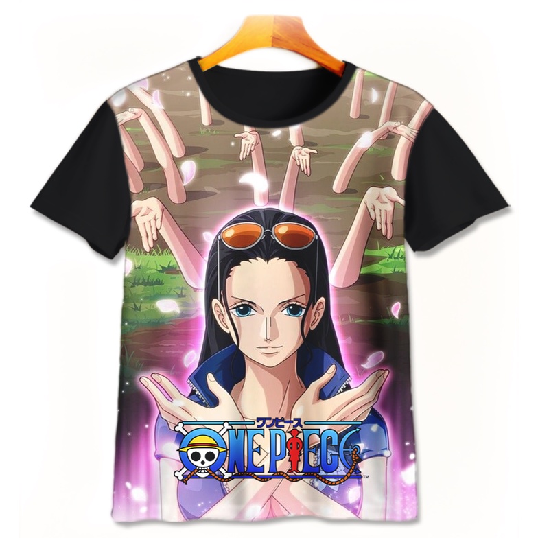 Kaos 3D Anak | Baju Printing | Kaos 3D - Kaos Anime One Piece Karakter Nico Robin Kaos Printing Anak