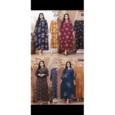daster lengan panjang busui | daster batik lengan panjang bumil