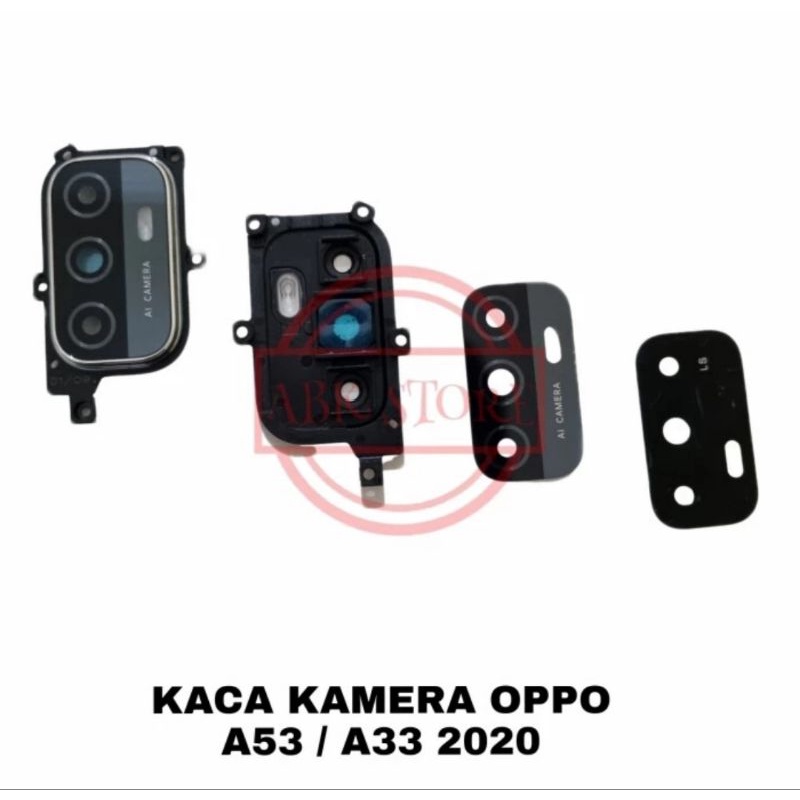 KACA KAMERA LENSA CAMERA BELAKANG OPPO A53 2020 / A33 2020 ORIGINAL