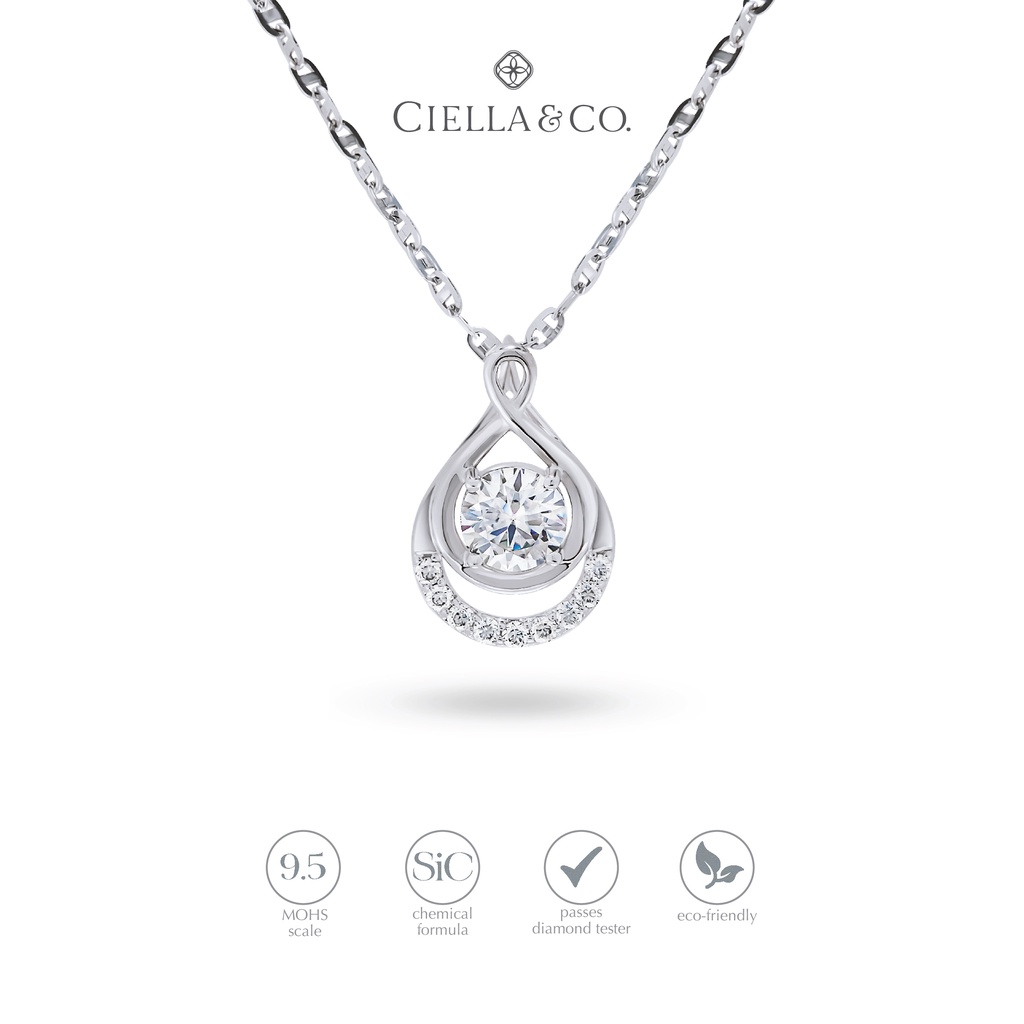 Ciella & Co - Allure Emas Pendant Liontin Moissanite