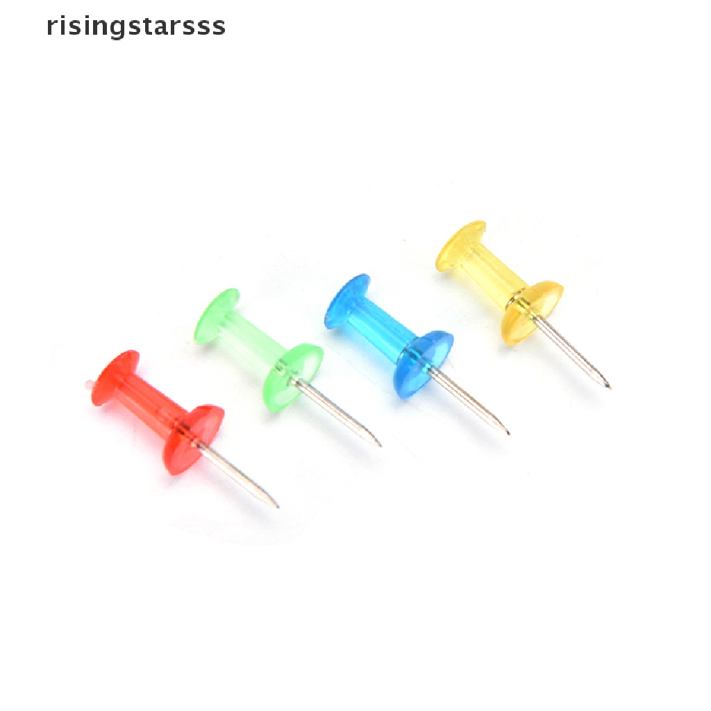 Rsid Span-new 100x MultiColoured Translucent Aneka Push Pin Gambar Papan Gabus Dekorasi Kantor Jelly