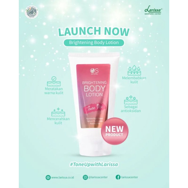 Whitening Body Lotion Larissa/Whitening Body Peeling/Whitening Bosy Wash