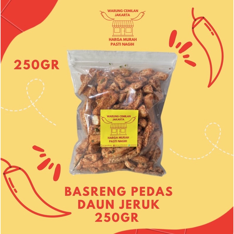

Basreng Pedas Daun jeruk 250 GR