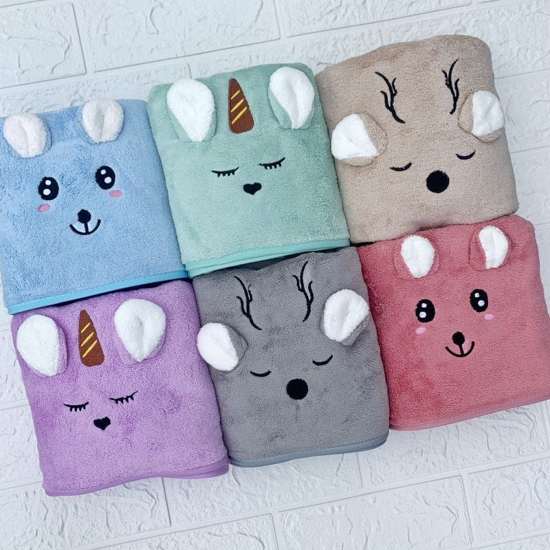 ND1 Sarang Lebah Microfiber Towel Animal Handuk Mandi Anak dan Dewasa