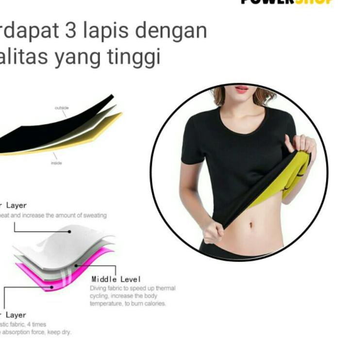 Murah KORSET BAJU PELANGSING PENGECIL PERUT BAJU SAUNA SUIT GYM PRIA WANITA HOT SHAPER ORIGINAL NEOT
