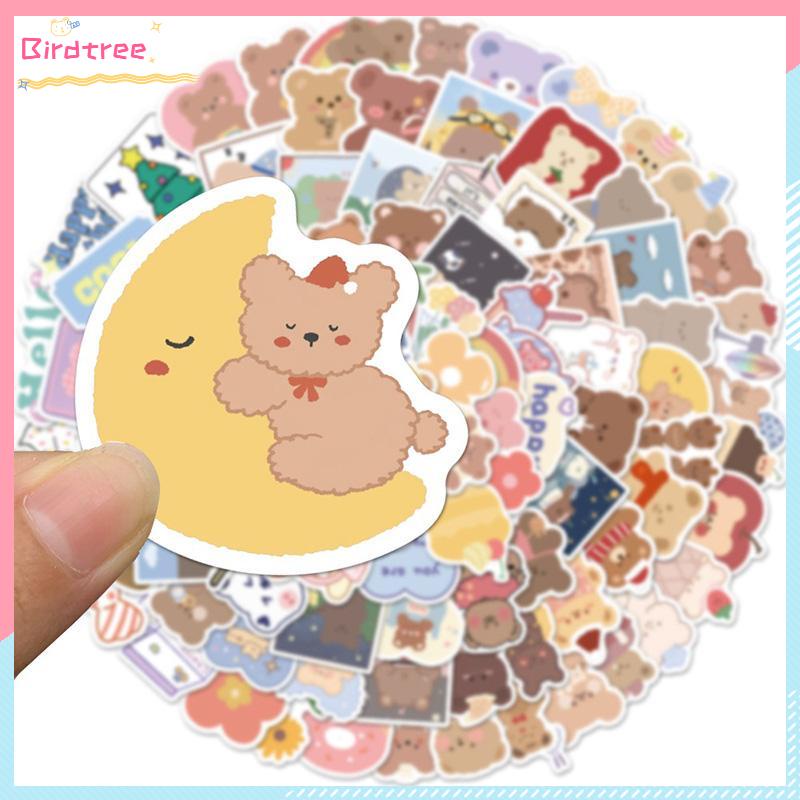 

COD 102Pcs Stiker Graffiti Kartun Lucu Beruang Untuk Dekorasi Kopersepeda DIY Stationary