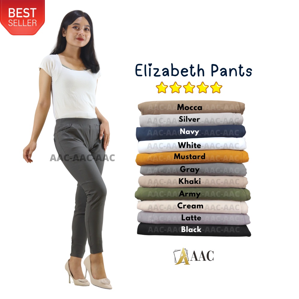 Celana Chino Wanita Stretch / Elizabeth Pants Celana Wanita Melar Elastis