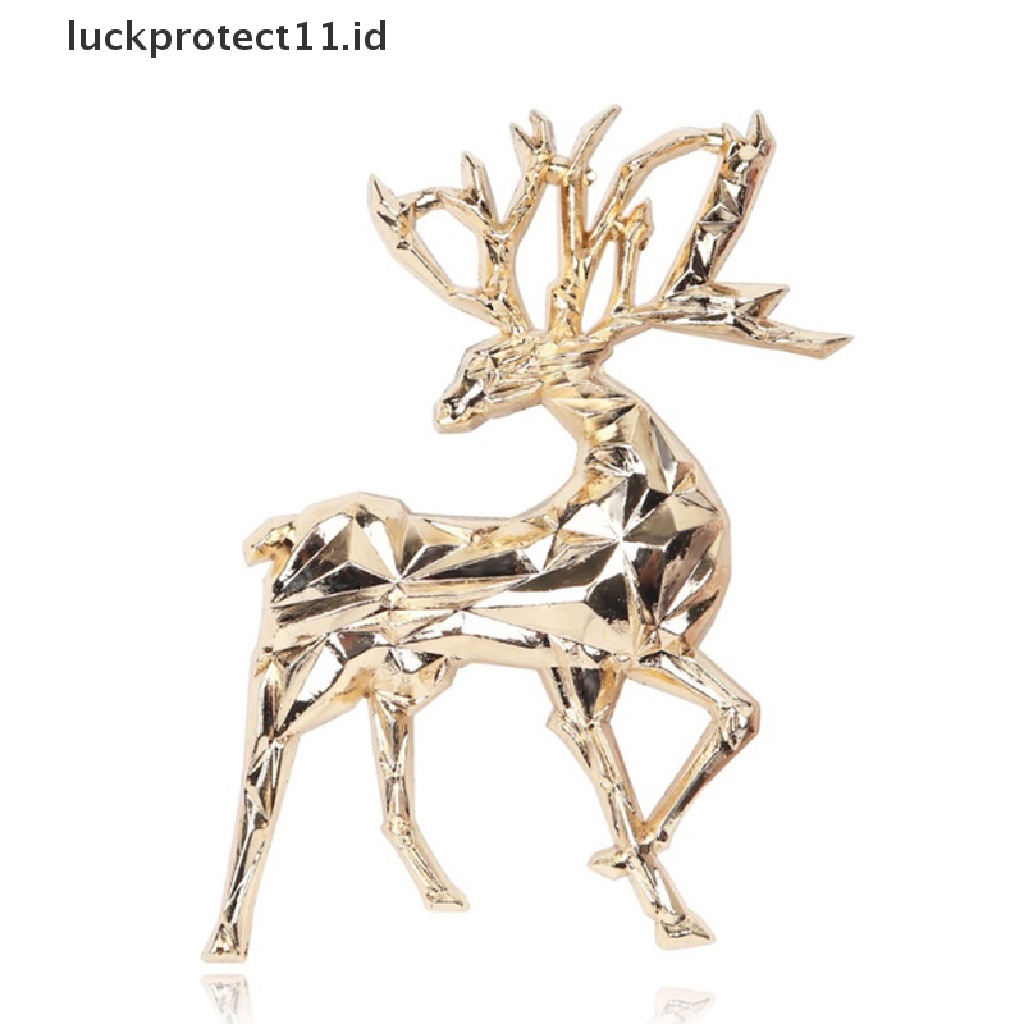 /Fashion Hot// Fashion// Indah Lucu Emas Natal Rusa Hewan Bros Pakaian Aksesoris Serbaguna.