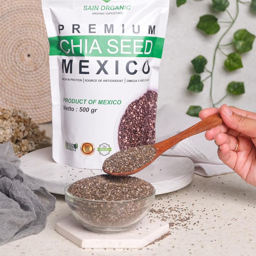

╝¤╚ Chia Seed Organic Mexico untuk Diet Freshly Black Cia Seed Organik fresly Biji Chia Seeds