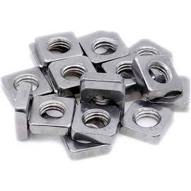 Mur Kotak Square Nut 20 pcs m4 8x8x2 Stainless Steel Bentuk Persegi