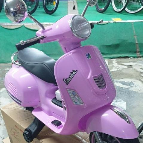 Motor Aki Mainan Anak Vespa Matic Scooter Vestic Pmb M-288 #Original