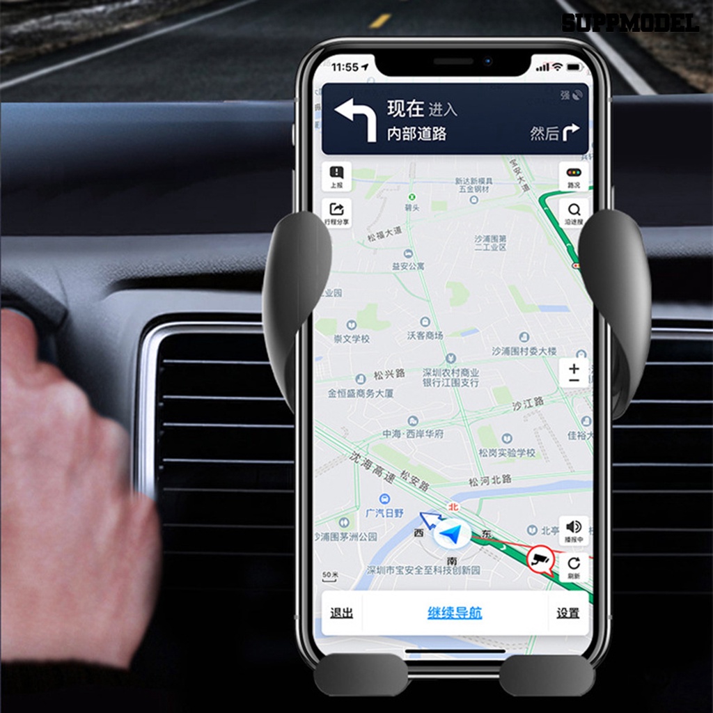 [Auto] Car Phone Holder Universal Gravity Support Kartun Ventilasi Udara Mobil Ponsel Klip Mount Berdiri Untuk Mengemudi