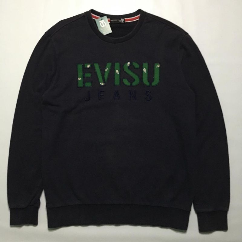 Crewneck Evisu Jeans Size M fit L