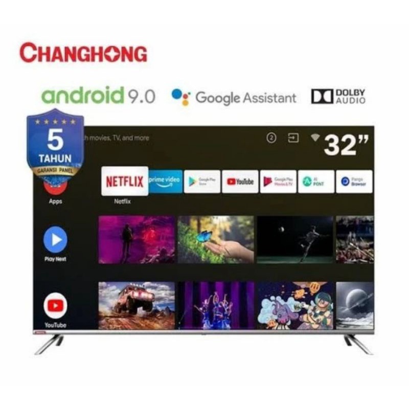 TV LED CHANGHONG ANDROID L32H7 32 INCH - CHANGHONG ANDROID TV DIGITAL 32 INCH - TV CHANGHONG 32 INCH