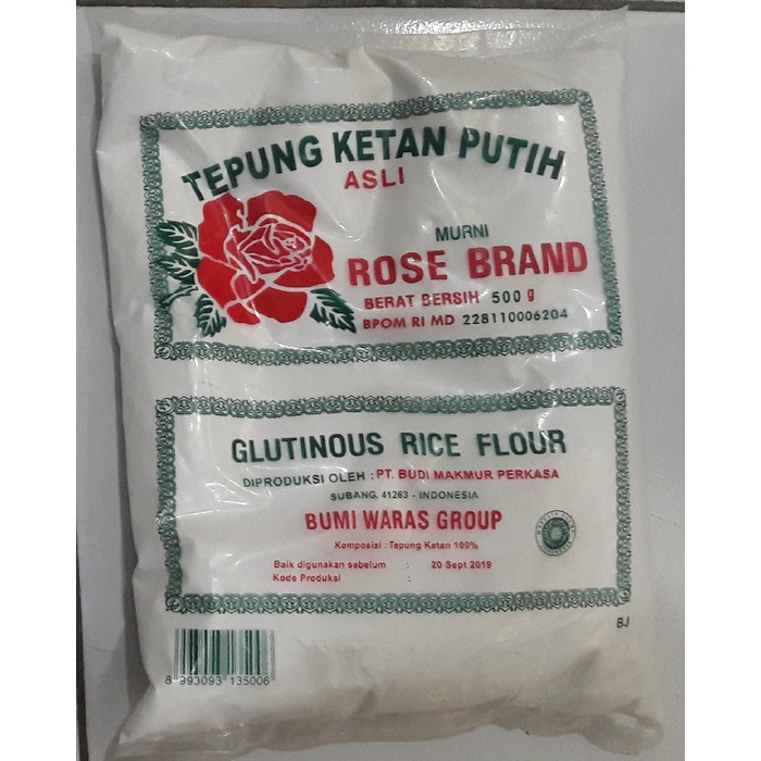 

Tepung Ketan Rose Brand - 500 Gram
