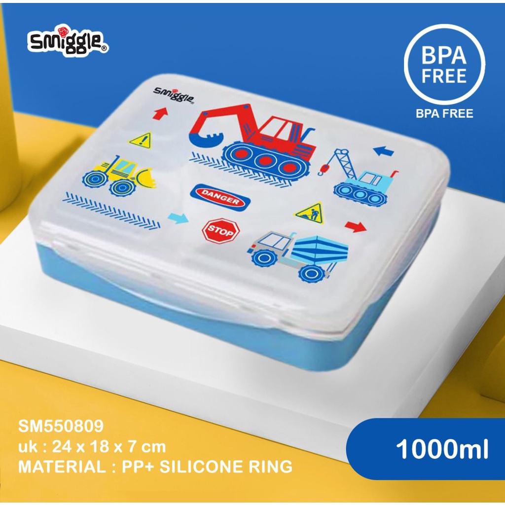 Lunch Box Anak Karakter Smiggle  1000ml - 5 Sekat