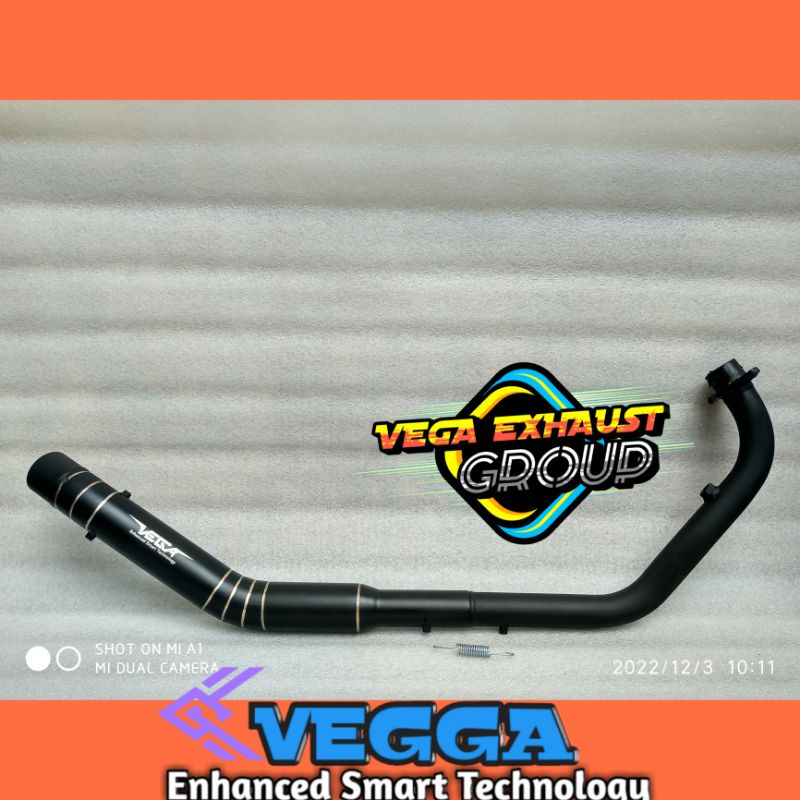 leher knalpot hitam vixion old/new/R header knalpot racing warna hitam GSX 150 BANDIT 150 SATRIA fu1