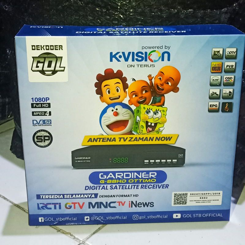 RECEIVER Gardiner OTTIMO sw terbaru 1009 garmedia TERLARIS K-VISION