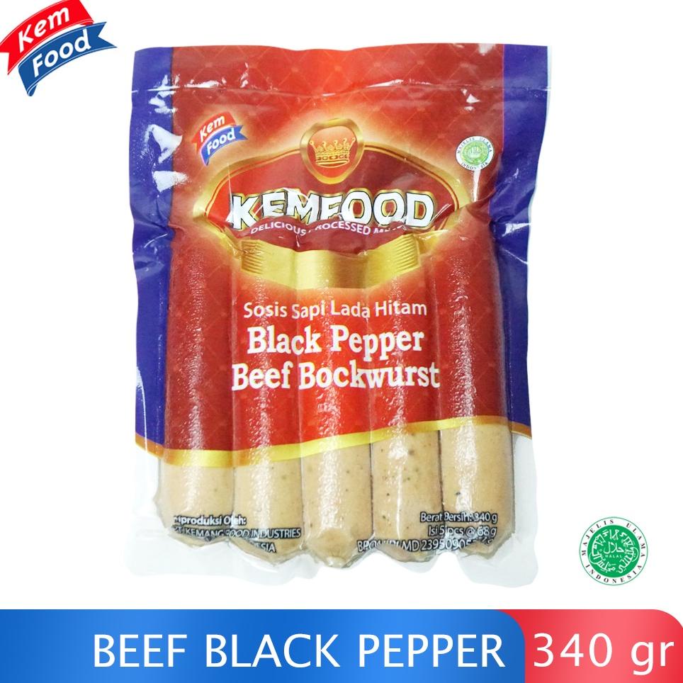 

Promo ⚡ Kilat Kemfood Sosis Sapi Black Pepper Beef Bockwurst - 340 gr ,.,.,.,.,.,