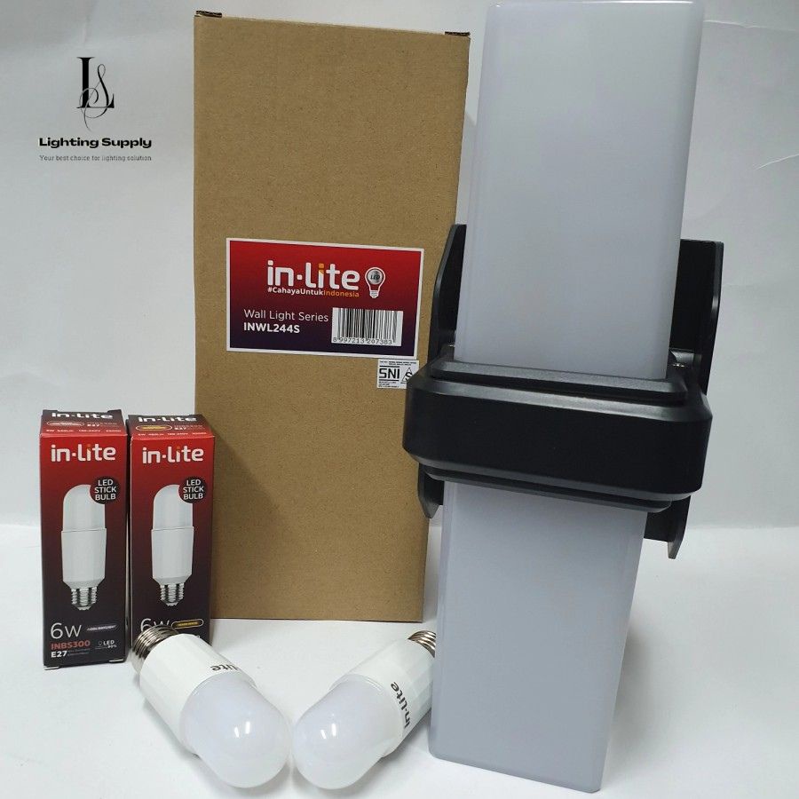 Lampu Dinding In-Lite 244 S LED TRICOLOR / Lampu Tempel / Lampu Teras Outdoor / Lampu Hias / Lampu T