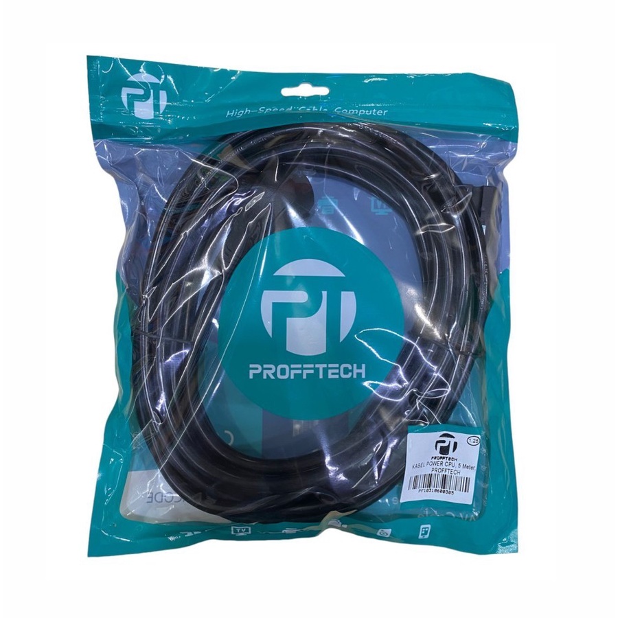 Kabel power PC CPU C13 tebal 1.25mm-1.75mm 1.8M, 2M, 3M, 5M, 10M Garansi 2 thn - Profftech