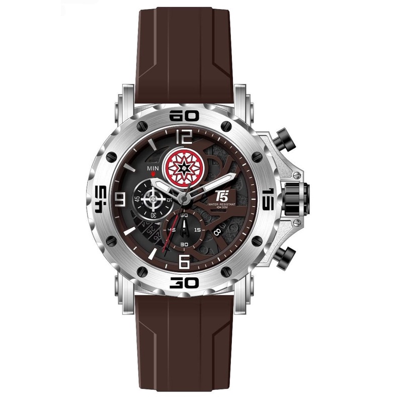Jam Tangan Pria T5 H 3956 / T5 H3956 Original Kasual Chronograph Tali Rubber Jam Tangan T5 Original