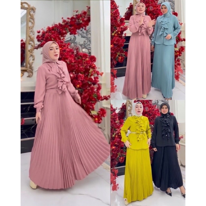 ONE SET ROK PLISKET PREMIUM BY SHELLASAUKIA ORIGINAL