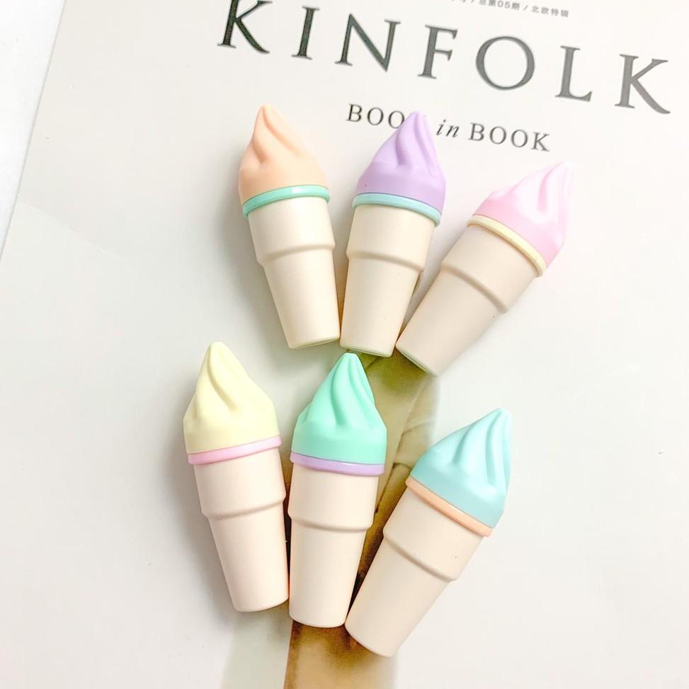 

[PRODUK VDIFU] Stabilo eskrim cone 1 Set 6/ Monas Highlighter Penanda Berwarna LUCU IMUT V0V