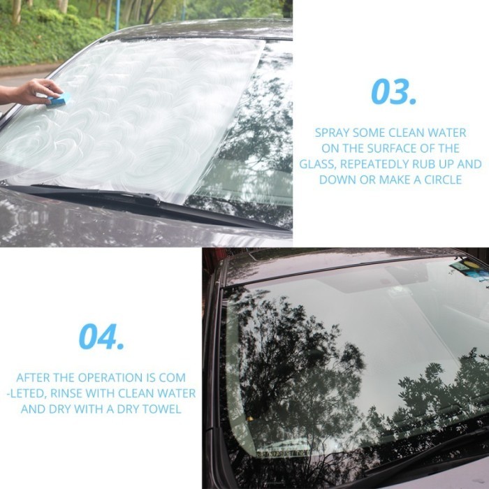 Car Glass Oil Film Remover Car Windshield Glass Film Removal Cream Car