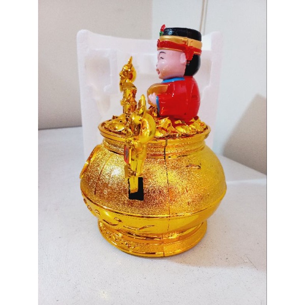 Pajangan Dewa Caishen Imlek / Figurine Kelinci Imlek / Patung Dewa Uang Shio 2023