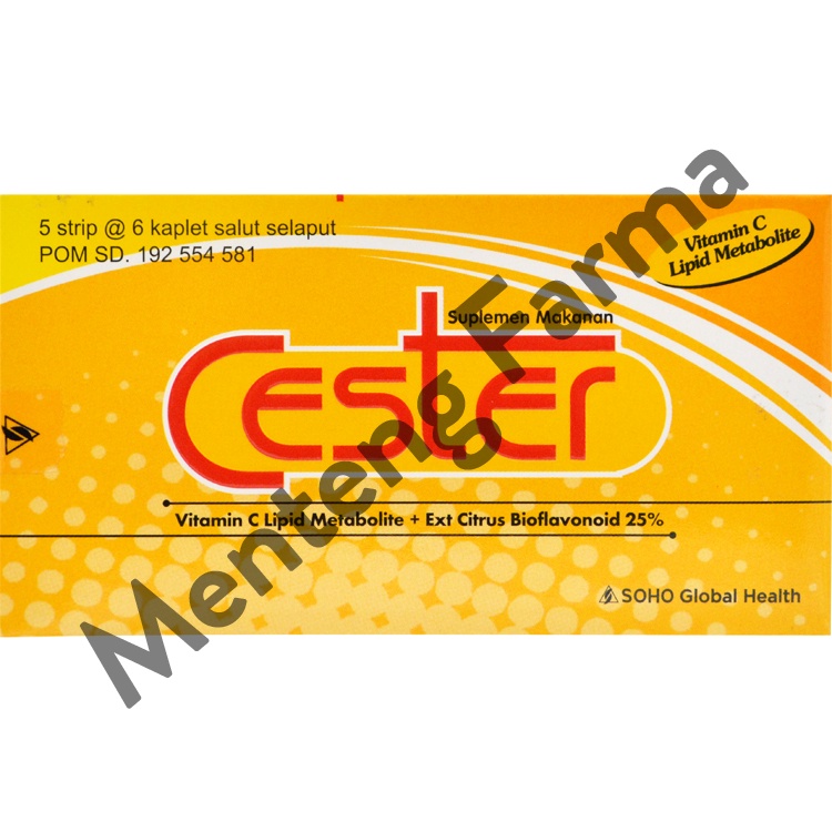 Cester Vitamin C 6 Kaplet - Vitamin C Lipid Metabolite