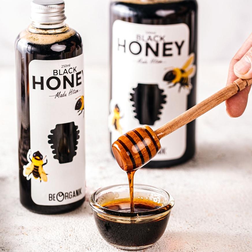 

BISA COD ✔️Madu Hitam Pahit Beorganik 250ml (350gr) - Black Honey Asli 100%|SQ6