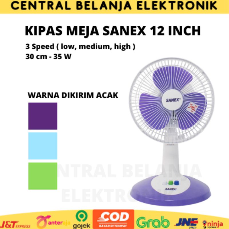 Kipas Angin Meja Sanex 12 Inch / Desk Fan Sanex 12 inch / Desk Fan 2 in 1 ( desk + wall ) Sanex