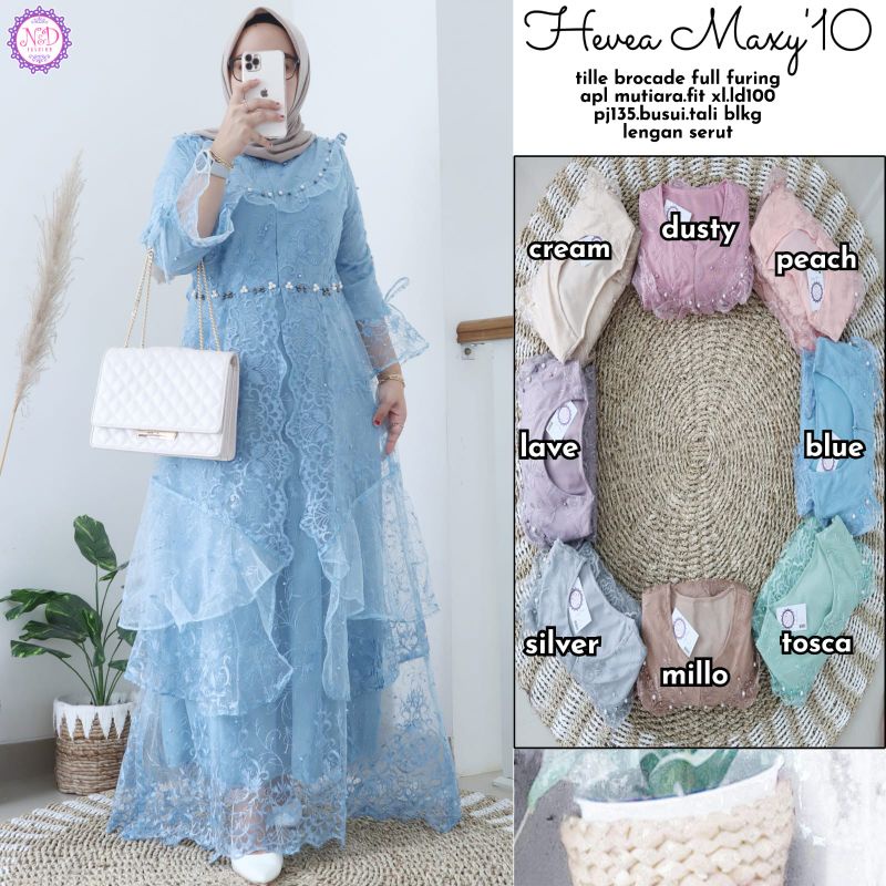 BEST SELLER HEVEA MAXY #10 GAMIS KONDANGAN TERLARIS ORIGINAL N&D