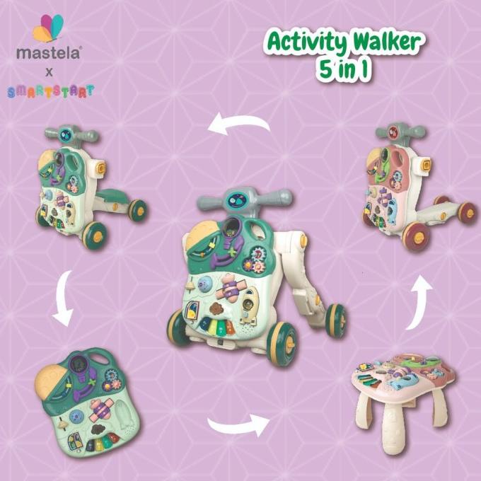 Mastela Baby Walker 5 in 1 Activity Push Walker 9851