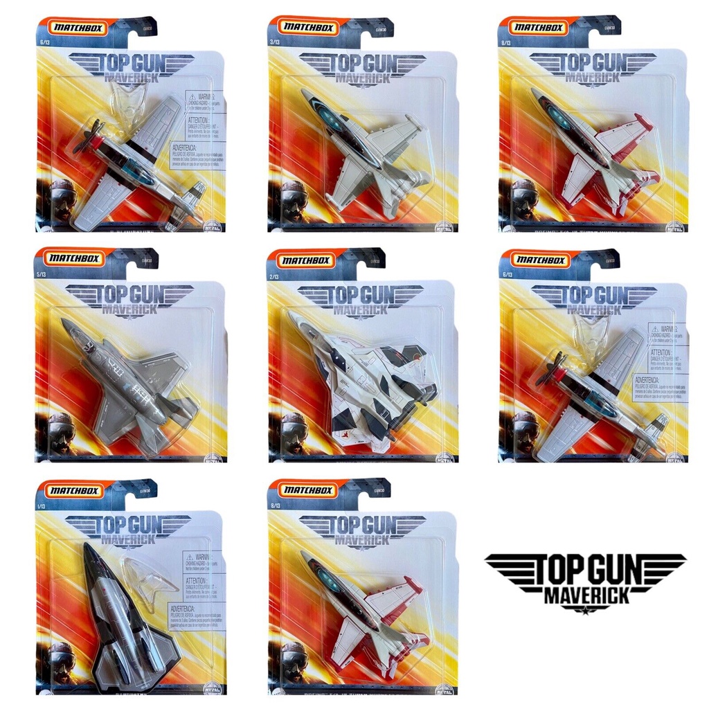 MATCHBOX PESAWAT SKY BUSTERS P-51 MUSTANG BOEING F/A 18 SUPER HORNET MAVERICK F14 TOMCAT GRUMMAN