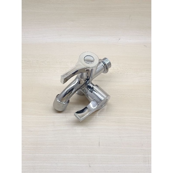 Paket Hand Shower 5 Sistem Pancuran Air Hitam dan Kran Cabang Engkol