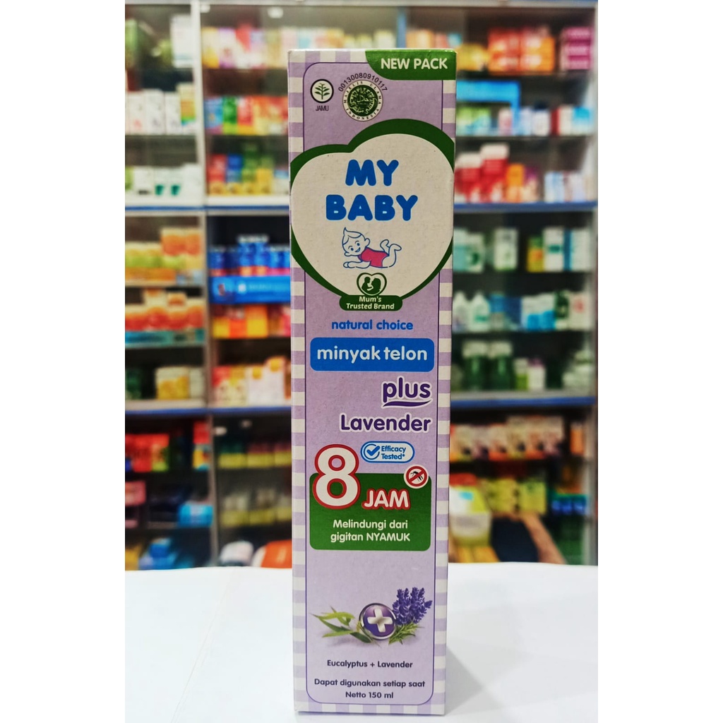 My Baby Minyak Telon Plus Anti Nyamuk 8 Jam Lavender 150 ml