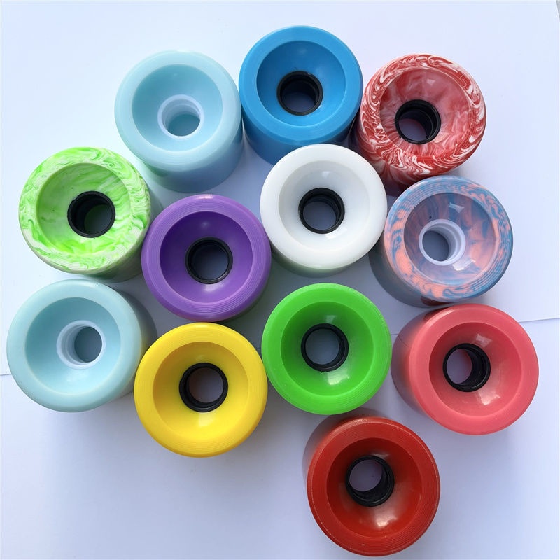 Papan Surfing Darat PU Roda Skateboard Longboard Fishboard Kecil Profesional Daya Serap Kejut Sikat Street Walker 70mm Roda Jalan